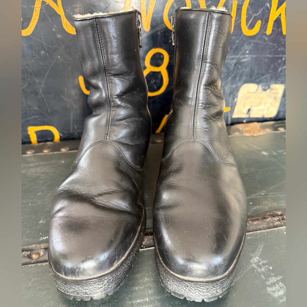 Men's Black Leather Boots